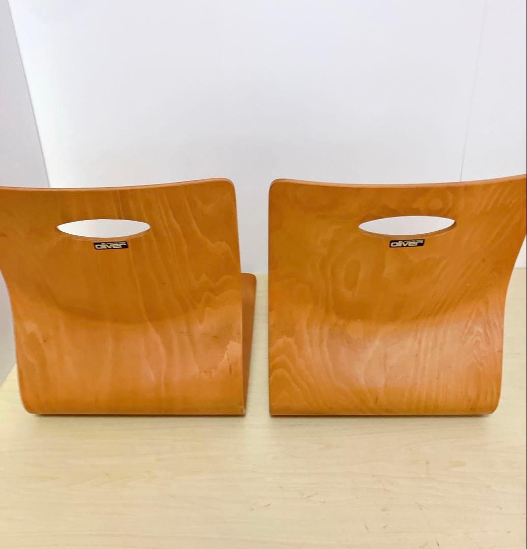 oliver オリバー　曲げ木　木製　座椅子　8脚セット　座敷椅子　チェア