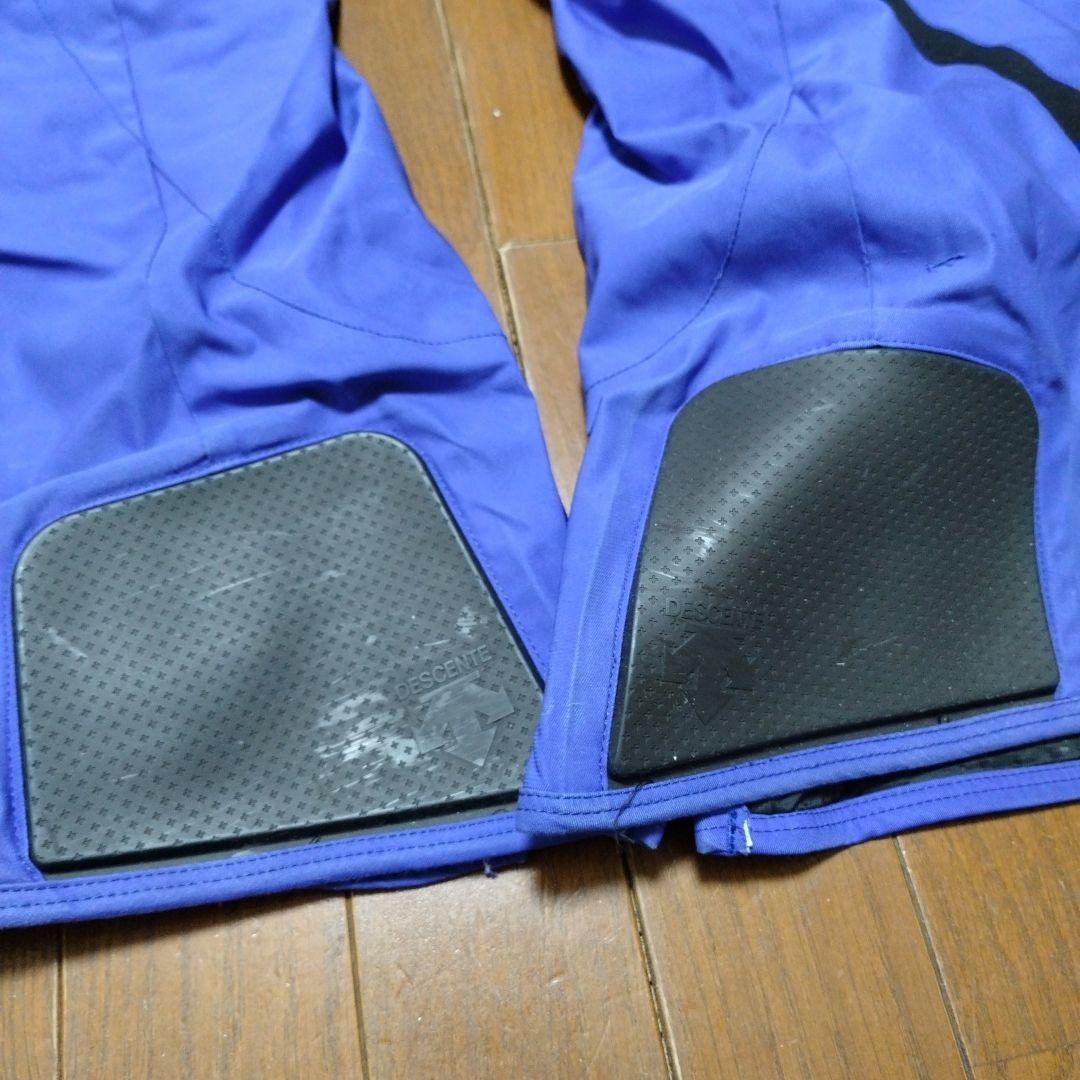 OGASAKA スキーウェア(デサント製)　上XS　下S　ホワイト×ブルー