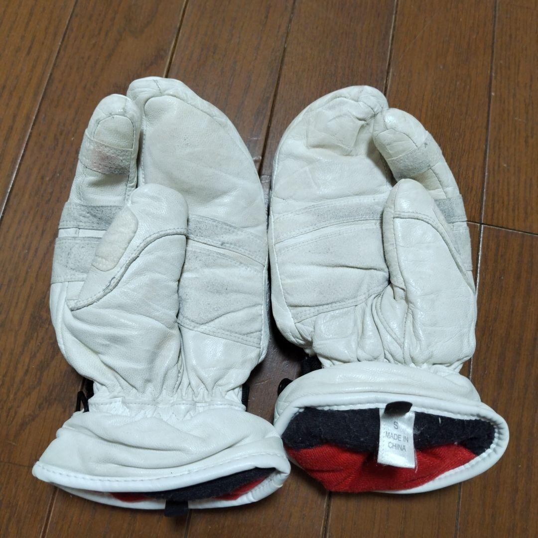 OGASAKA スキーウェア(デサント製)　上XS　下S　ホワイト×ブルー