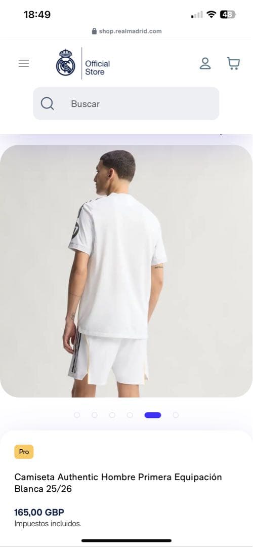 レアル・マドリード TRENT 12 シャツ XLサイズ