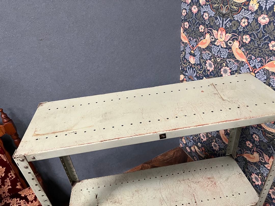 ltm＊薄緑 鉄製 棚 ラック インテリア アンティーク ビンテージ