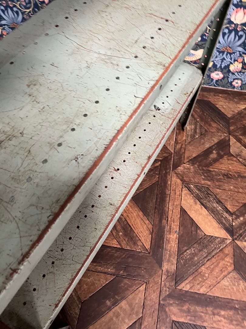 ltm＊薄緑 鉄製 棚 ラック インテリア アンティーク ビンテージ