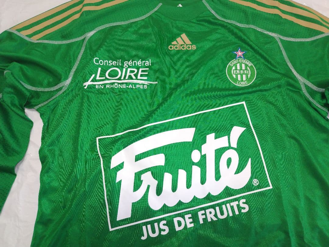 アディダス サンテティエンヌ09/10ホーム長袖シャツ Lサイズ未使用品