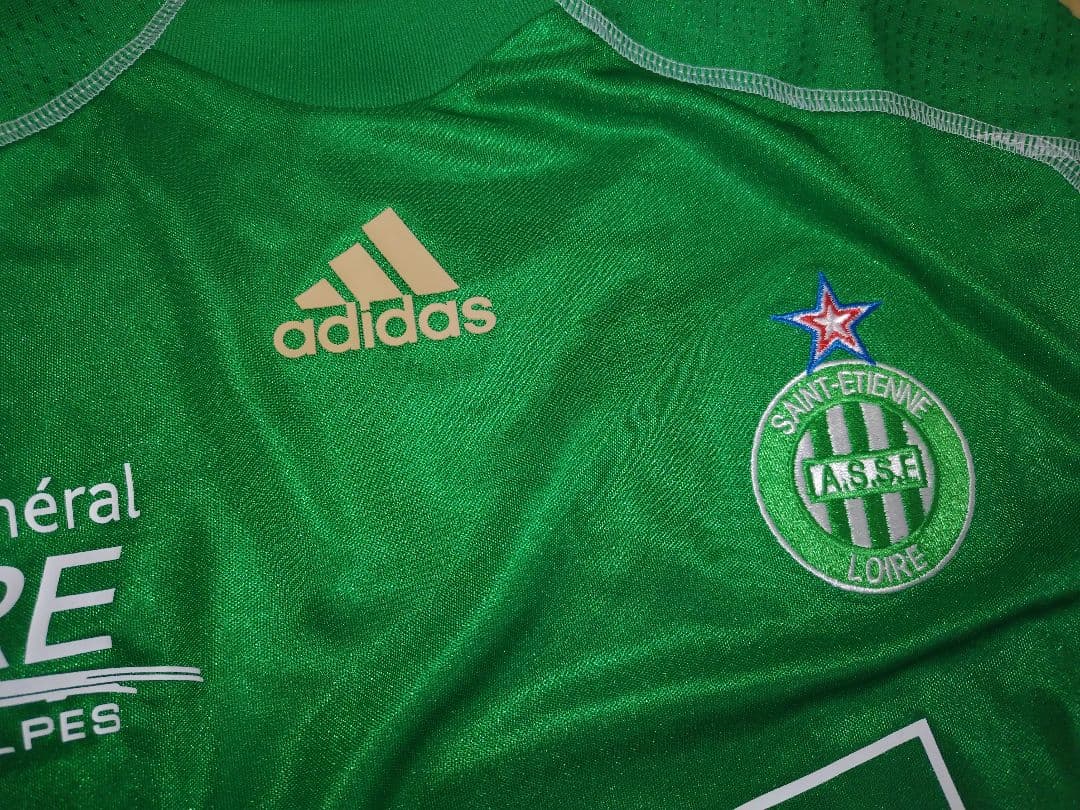 アディダス サンテティエンヌ09/10ホーム長袖シャツ Lサイズ未使用品