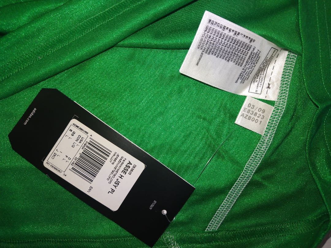 アディダス サンテティエンヌ09/10ホーム長袖シャツ Lサイズ未使用品