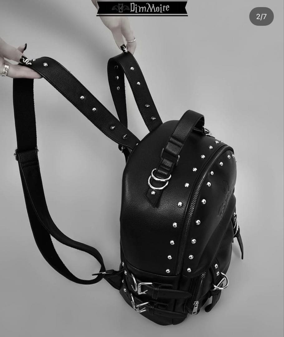 DimMoire スタッズ付きブラックリュック