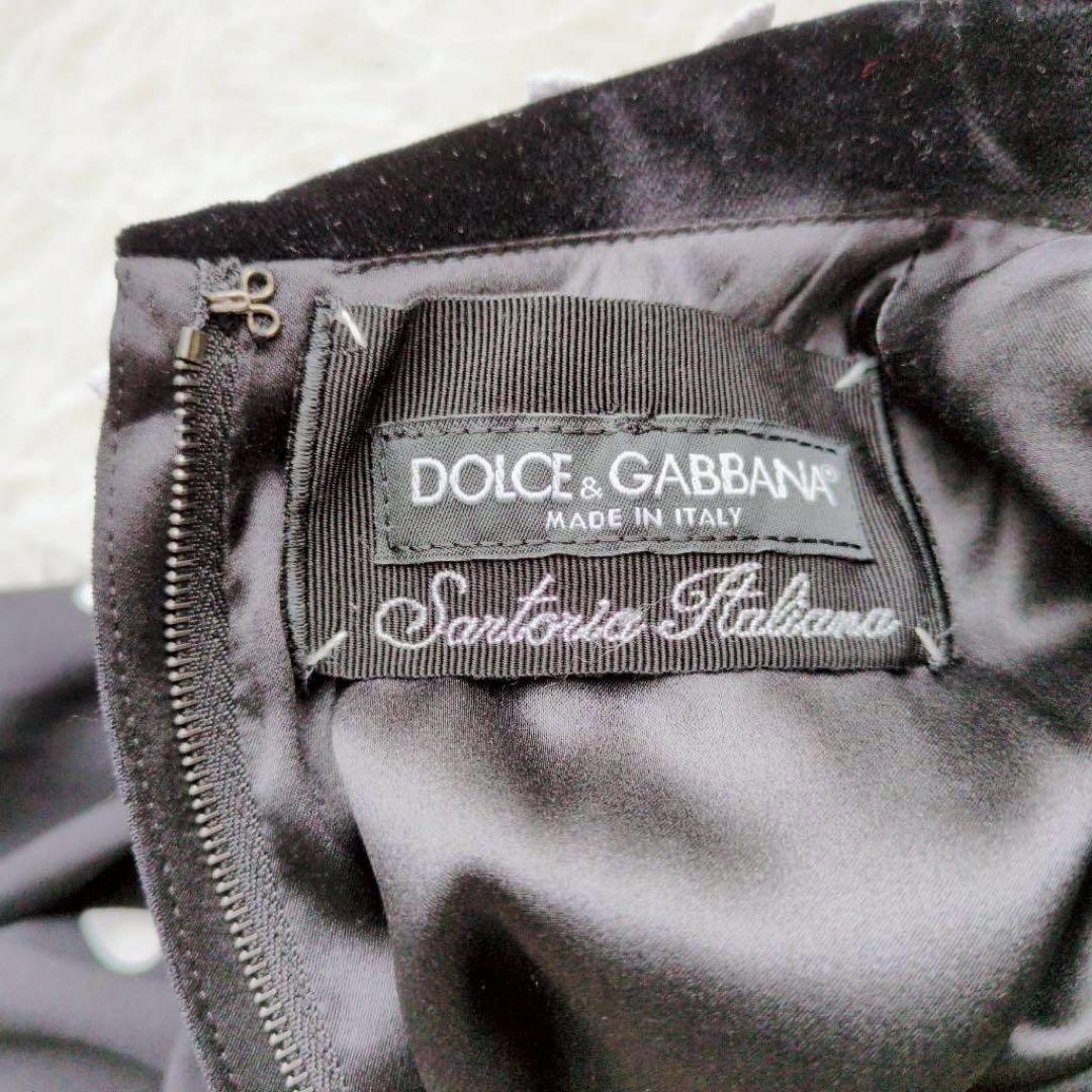 ◾︎未使用 タグ付◾︎ ドルチェ&ガッバーナ フレアワンピース ドット デイジー