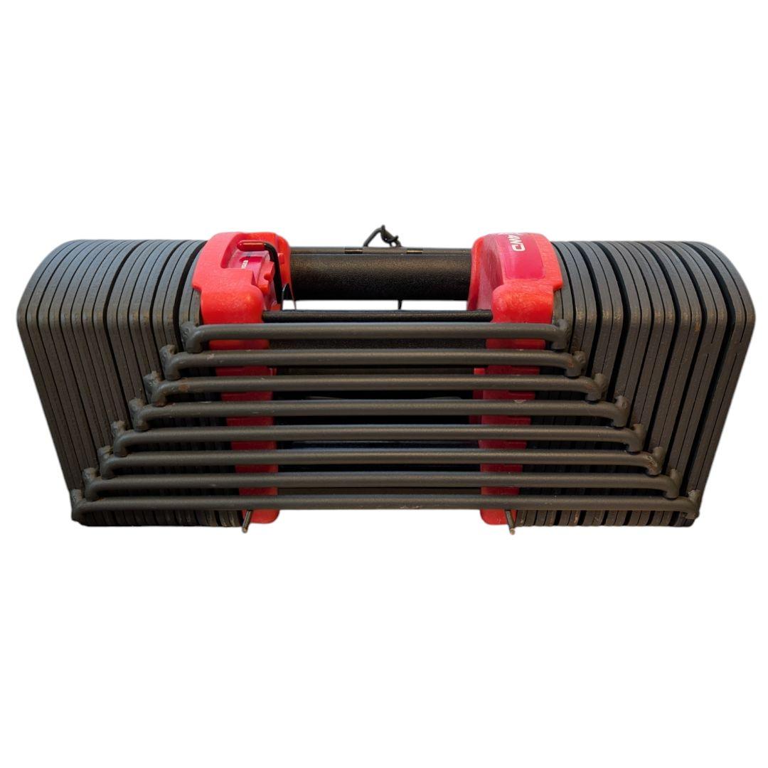 ①可変式ダンベル 4WD ブロックダンベル 約2.3kg〜41kg 同時購入品