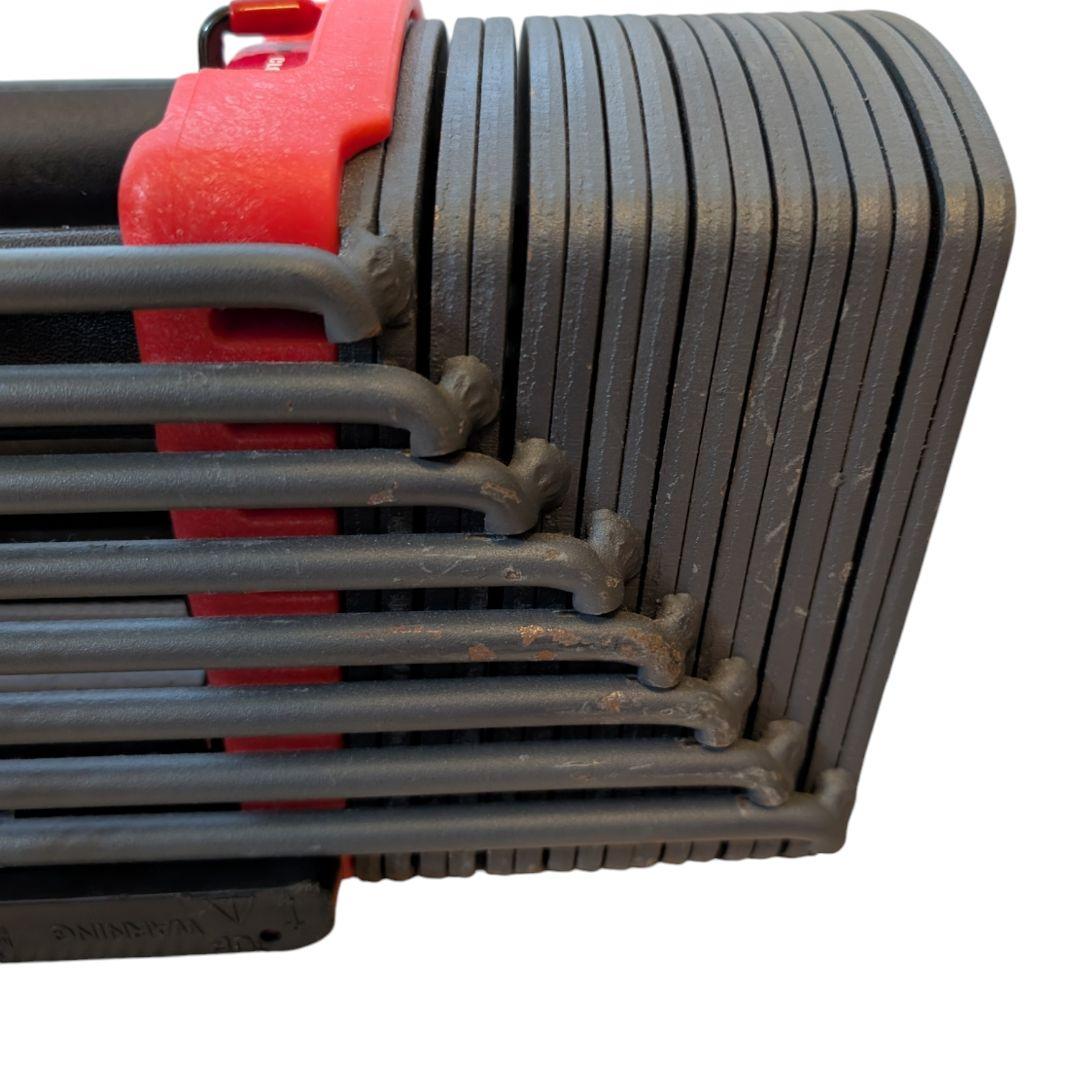 ①可変式ダンベル 4WD ブロックダンベル 約2.3kg〜41kg 同時購入品