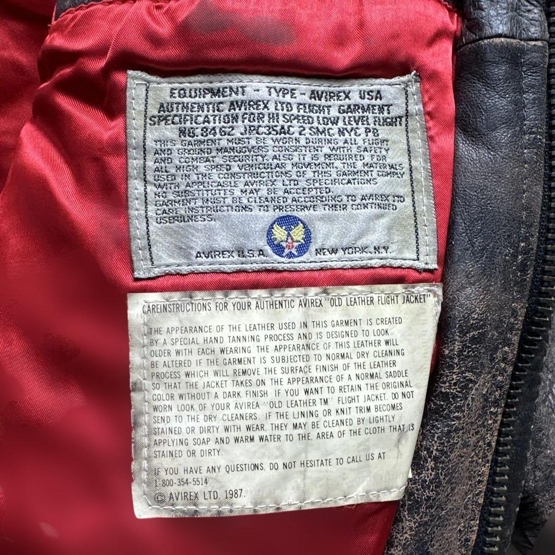 【希少】 AVIREXUSA ヴィンテージフライジャケット TYPEA-2