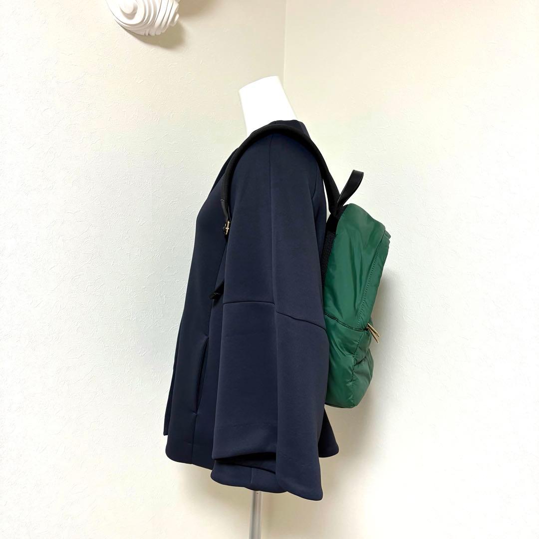 最終価格⬛︎美品◆FURLA フルラ　バックパック リュック　現行ロゴ　グリーン