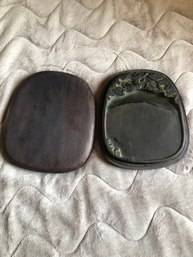 硯　すずり 端溪硯 雲龍文 老坑水岩 大西洞 青花 文房四寶 書道用品 端渓硯