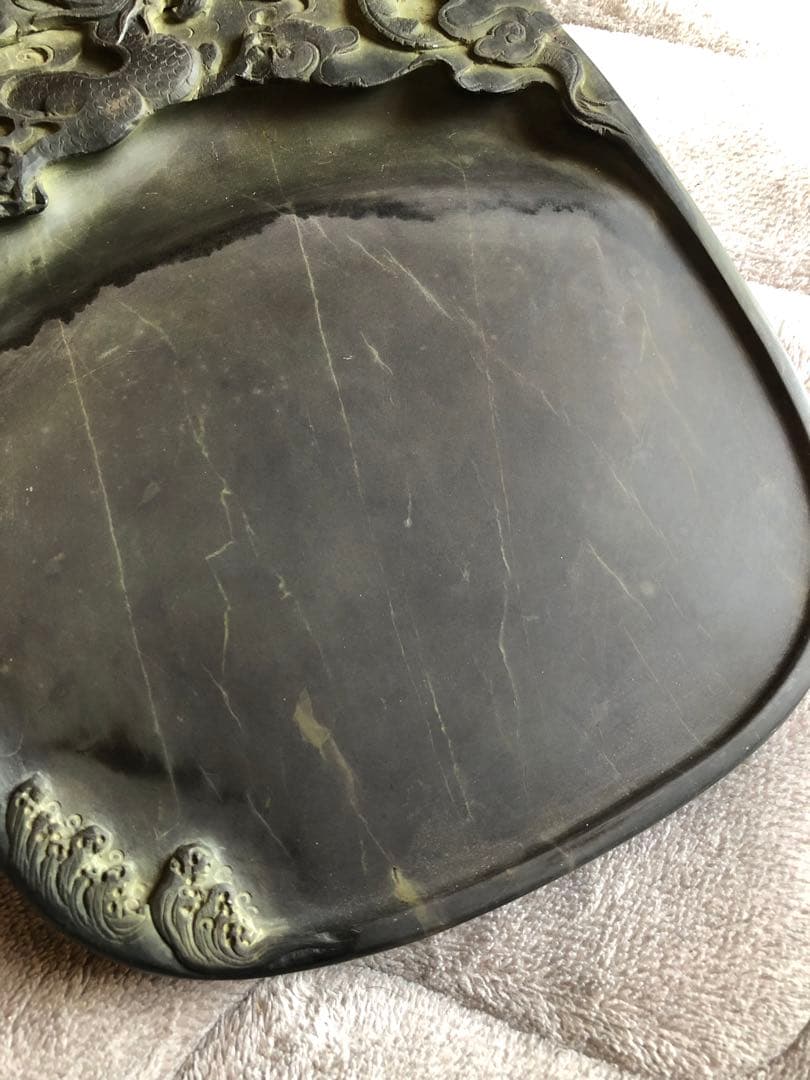 硯　すずり 端溪硯 雲龍文 老坑水岩 大西洞 青花 文房四寶 書道用品 端渓硯