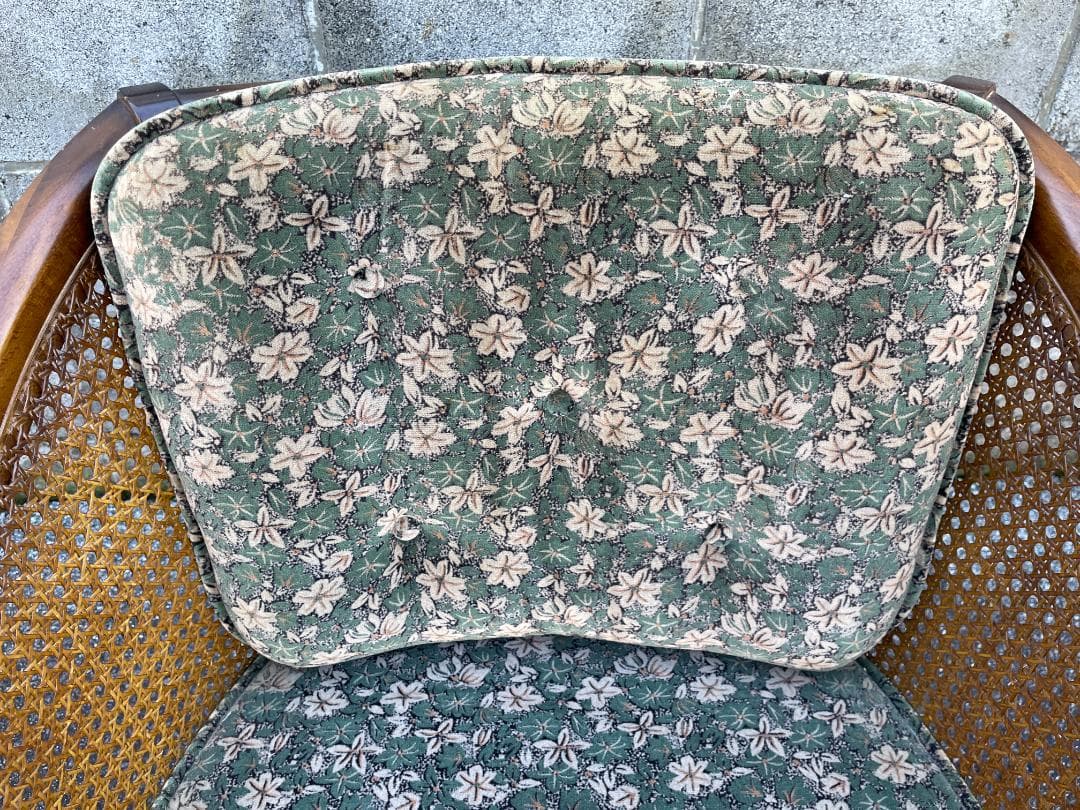 ★ カリモク コロニアル 一人掛け ソファ シングルソファ 古家具 昭和レトロ