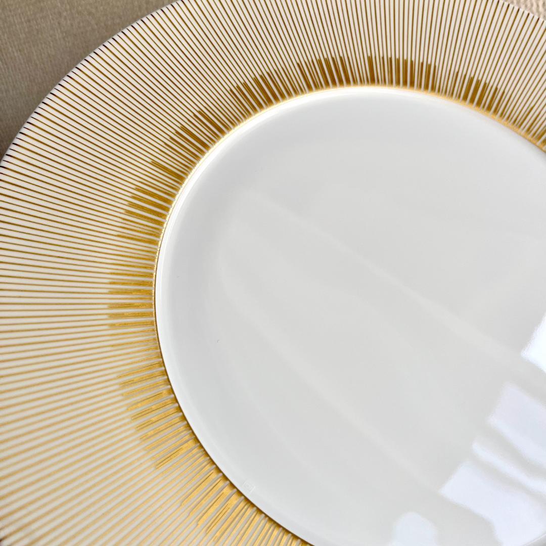 ★新品未使用★フランス製BERNARDAUD　ゴールドプレート　大皿　ディナー皿