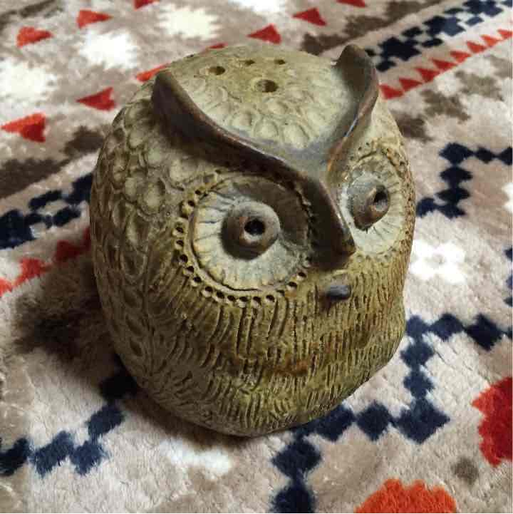 フクロウのキャンドル置物