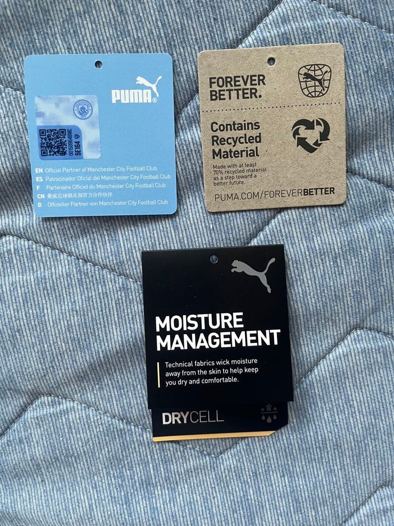 【未使用品】マンチェスターシティ 23/24ユニフォームホーム半袖レプリカ XL