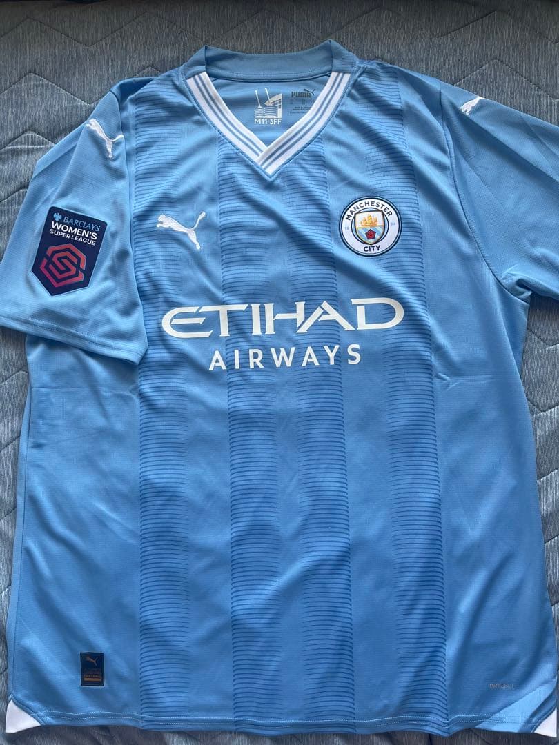 【未使用品】マンチェスターシティ 23/24ユニフォームホーム半袖レプリカ XL