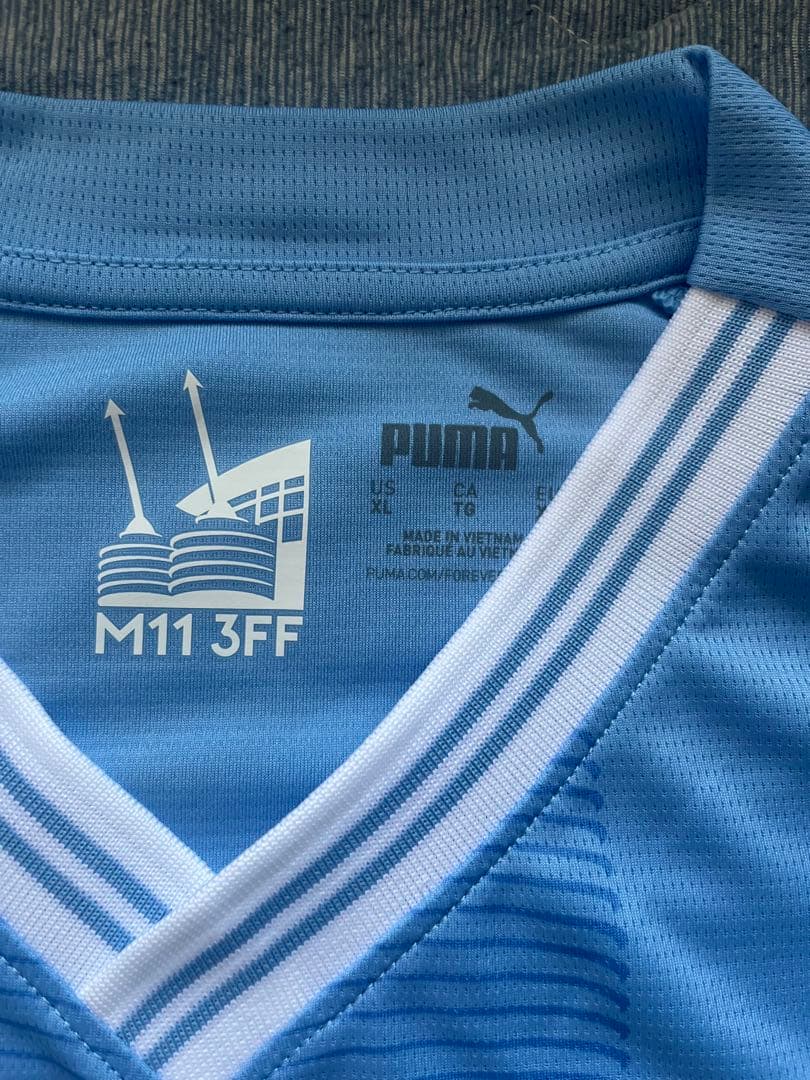 【未使用品】マンチェスターシティ 23/24ユニフォームホーム半袖レプリカ XL