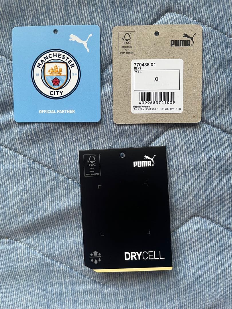【未使用品】マンチェスターシティ 23/24ユニフォームホーム半袖レプリカ XL