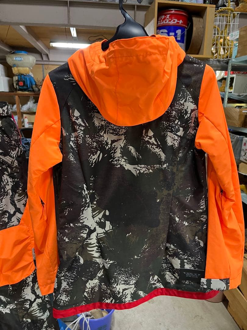 新品 スノーボード ウエア 上下 セット x-nix 蛍光 オレンジ