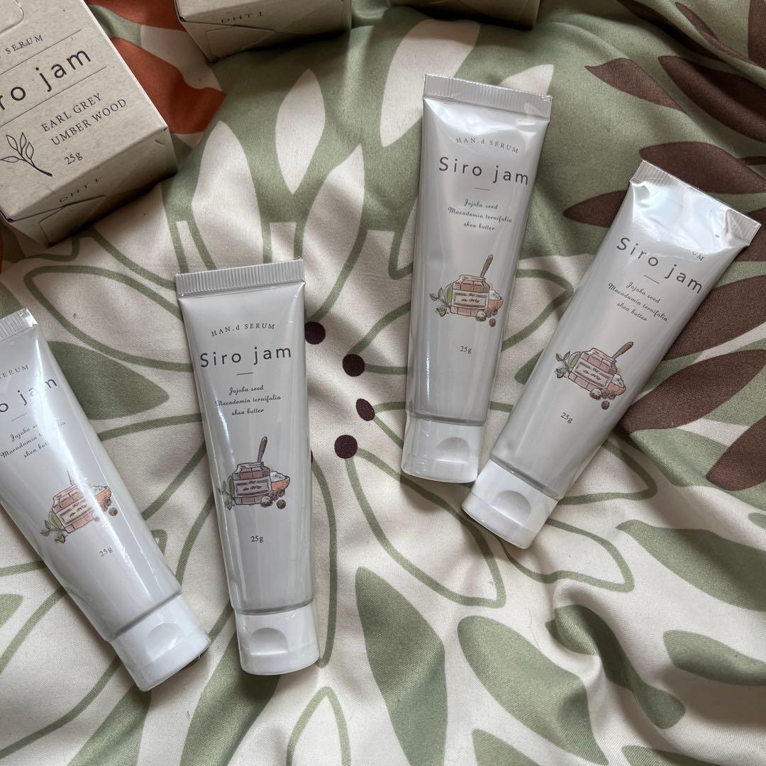 Siro jam ハンドセラム 25g 3個 25g 4本セット スパチュラ付