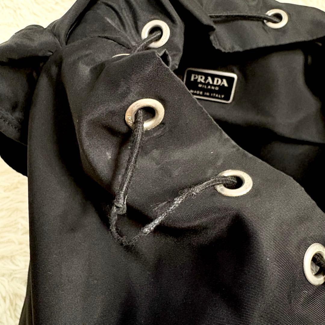 プラダ リュック　デイパック　ギャランティカード付 A4可 テスート　ブラック