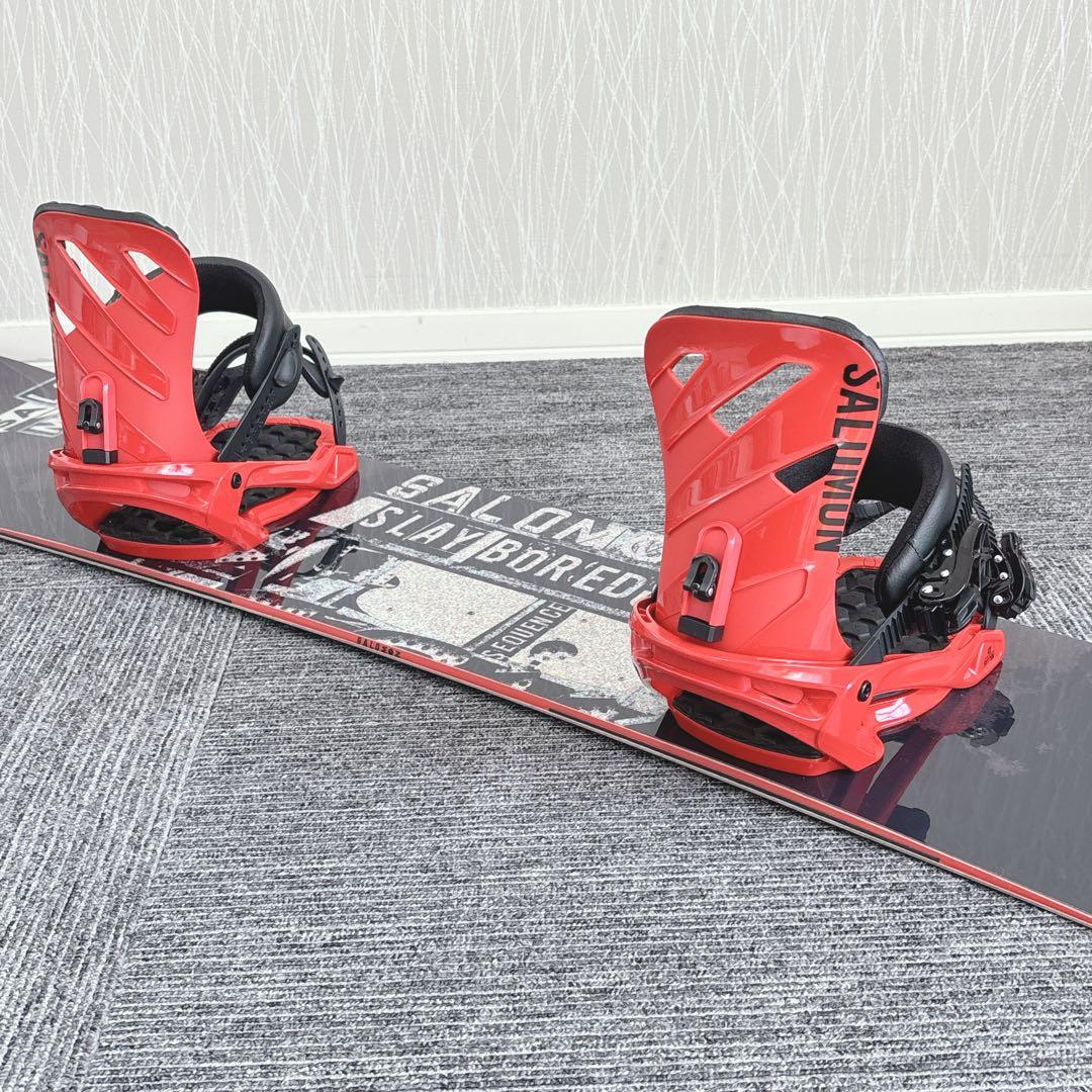 71美品❗️超豪華❗️サロモン メンズスノーボードセット★スノボ151cm+ビン付