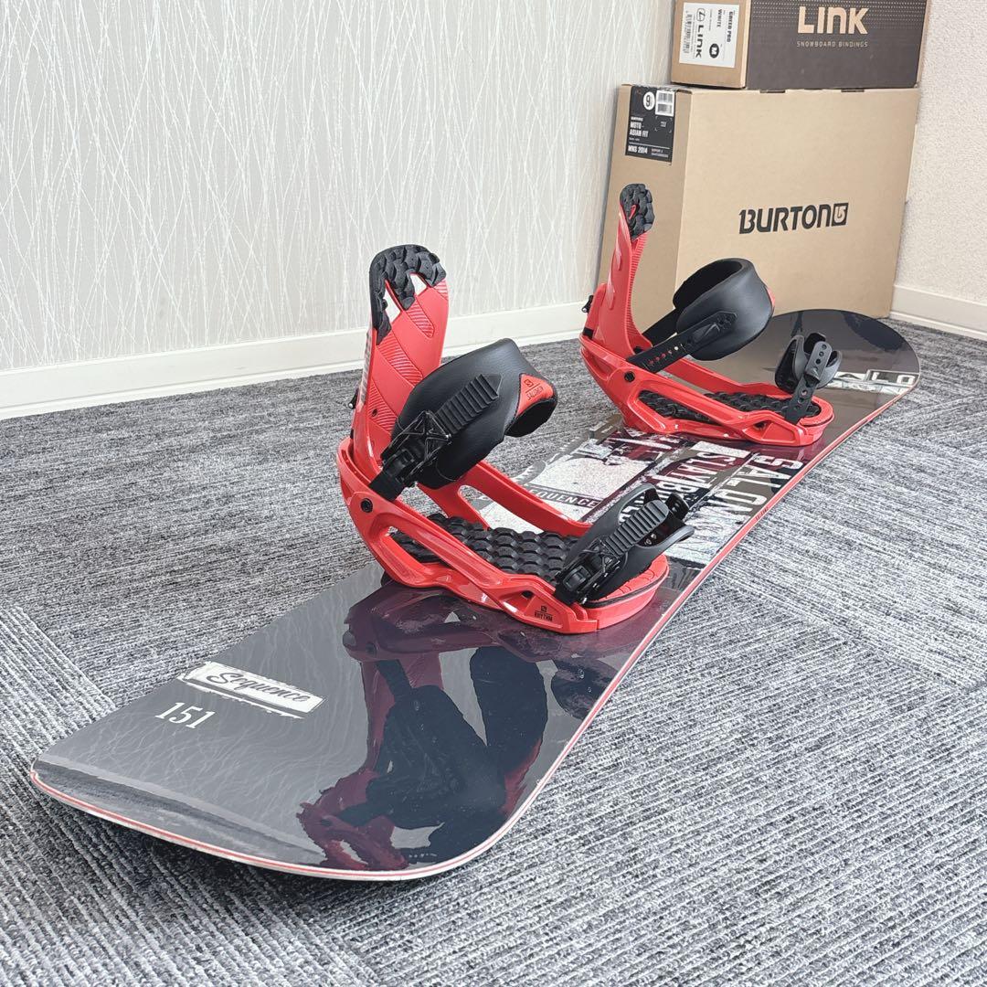 71美品❗️超豪華❗️サロモン メンズスノーボードセット★スノボ151cm+ビン付