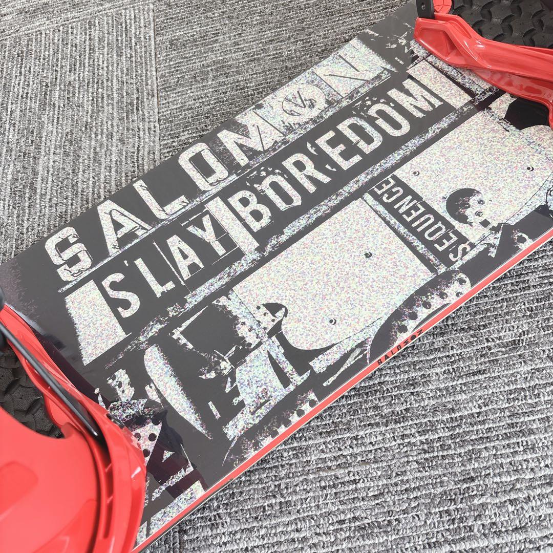 71美品❗️超豪華❗️サロモン メンズスノーボードセット★スノボ151cm+ビン付