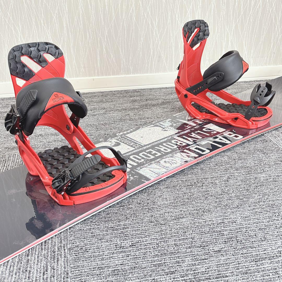 71美品❗️超豪華❗️サロモン メンズスノーボードセット★スノボ151cm+ビン付