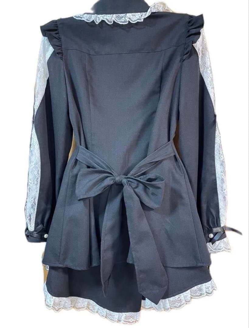 Secret Honey 袖レース切替ラッフルセットアップ　シーハニ　フリー