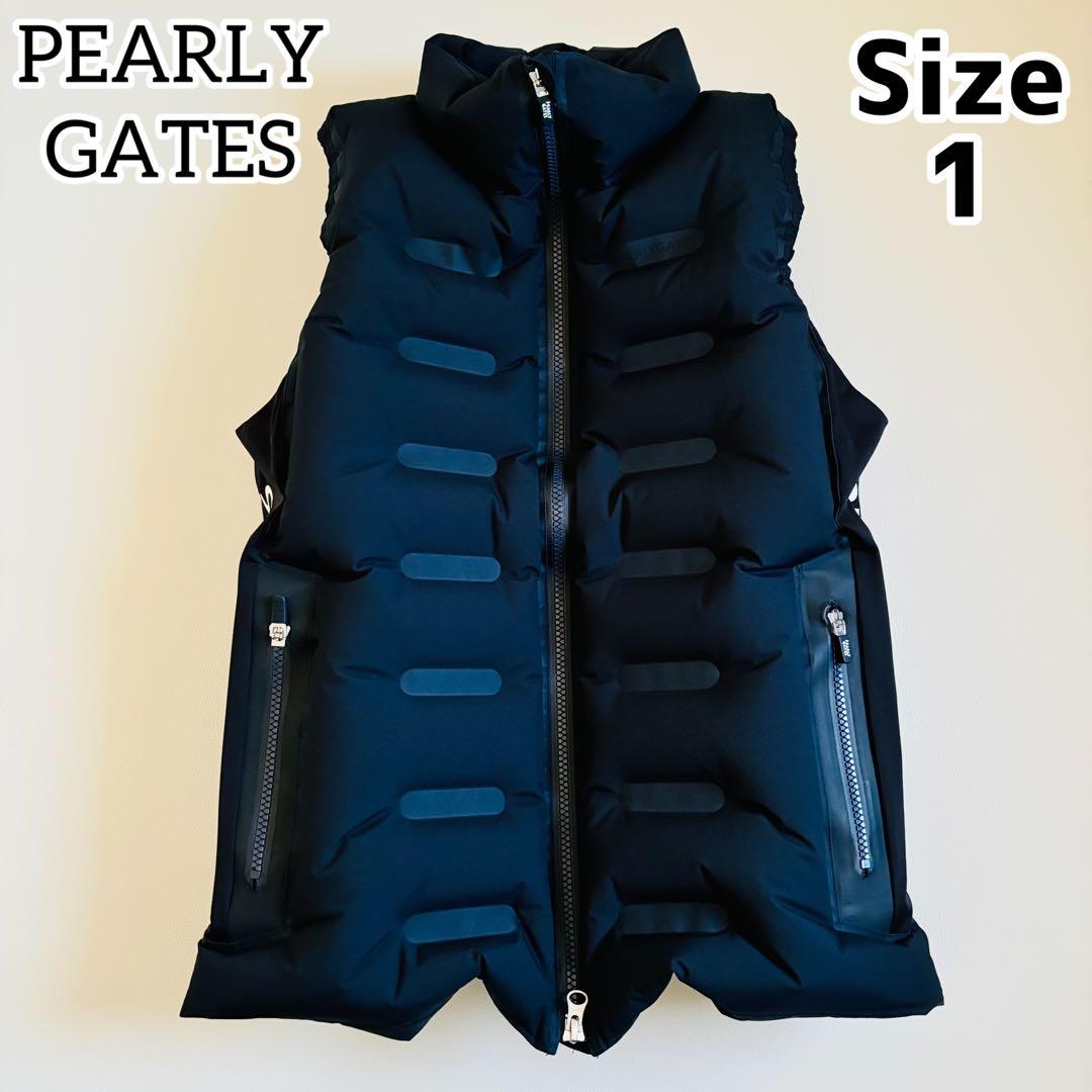 1596【極美品】パーリーゲイツ エアーベスト 超軽量 調節可能 ダウン