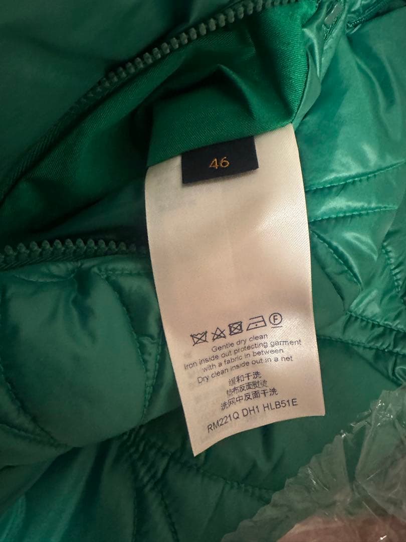 LOUIS VUITTON緑色キルティングジャケット