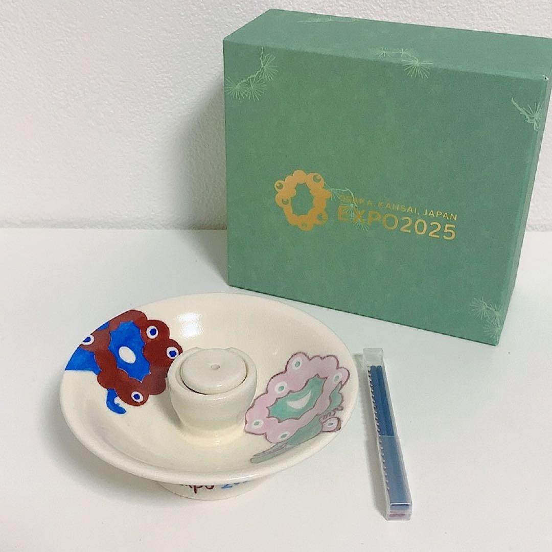 EXPO2025】ミャクミャク 京焼 清水焼 香立て&お香セット - メルカリ