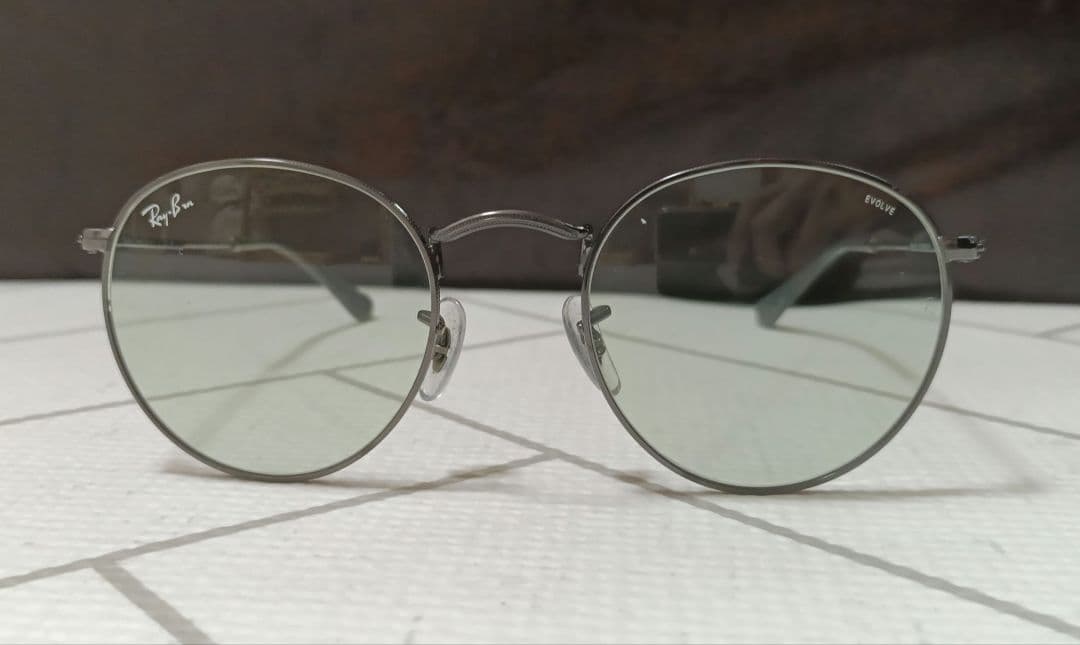 レイバン RB3447 ラウンドメタル サングラス　調光　キムタク