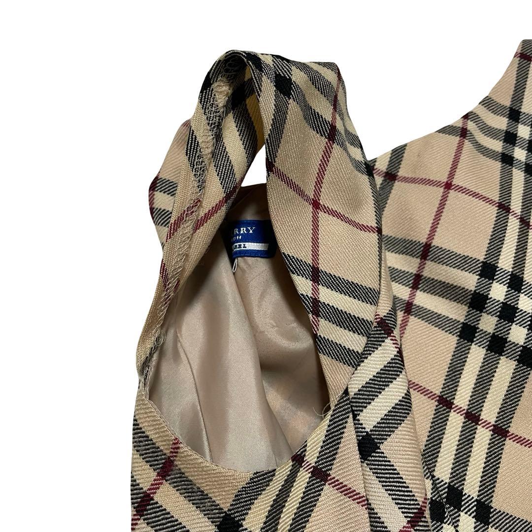 バーバリー　ワンピース　ノースリーブ　ノバチェック　レディース　38