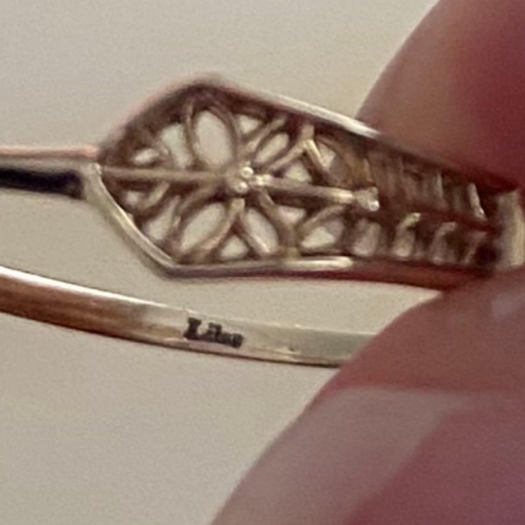 専用です。 透かし模様 ゴールドリング ダイヤモンドLilas（リラ）