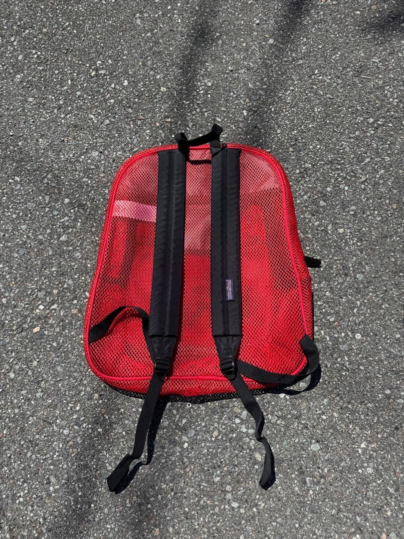 JANSPORT メッシュリュック レッド 赤
