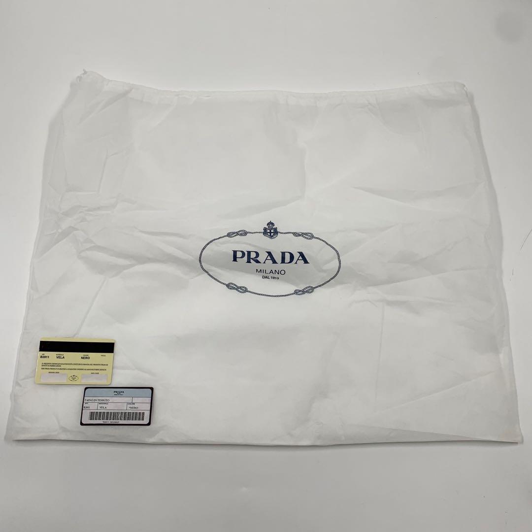 【✨極美品✨】プラダ バックパック 三角ロゴ 巾着 ナイロン ブラック 付属品付