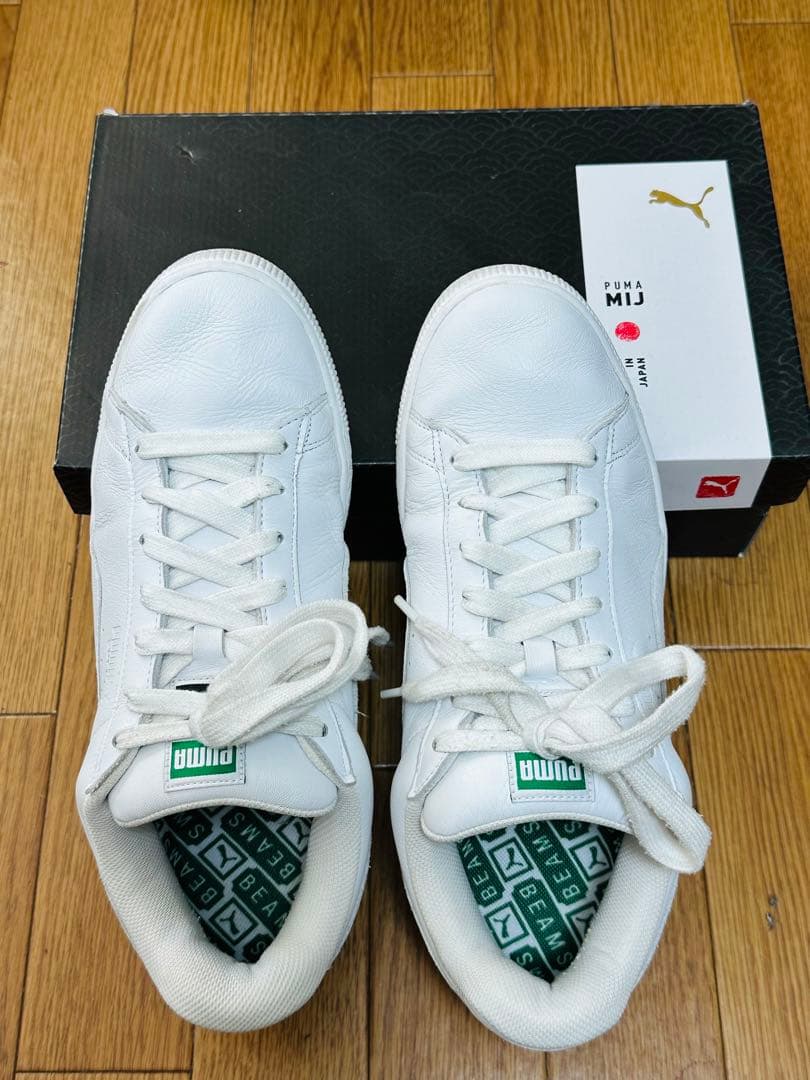 日本製❗️ 稀少 Beams別注PUMAプーマスニーカー高質本革白29cmの通販