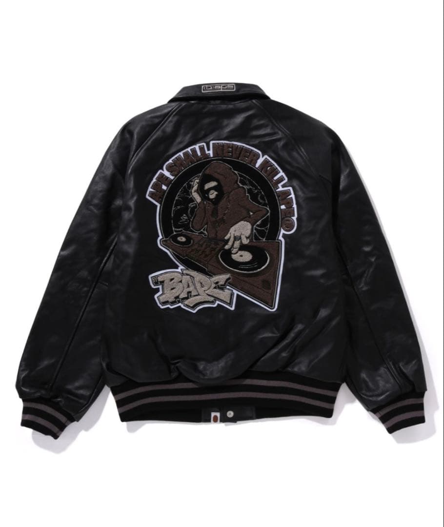 新品未使用 アベイシングエイプ レザージャケット スタジャン M