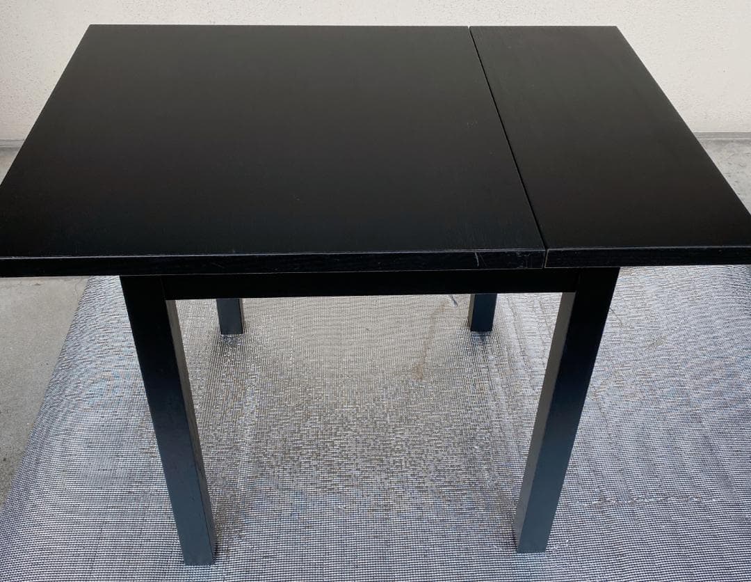 IKEA ノルドヴィーケン ダイニングテーブル 椅子2脚セット ドロップリーフ