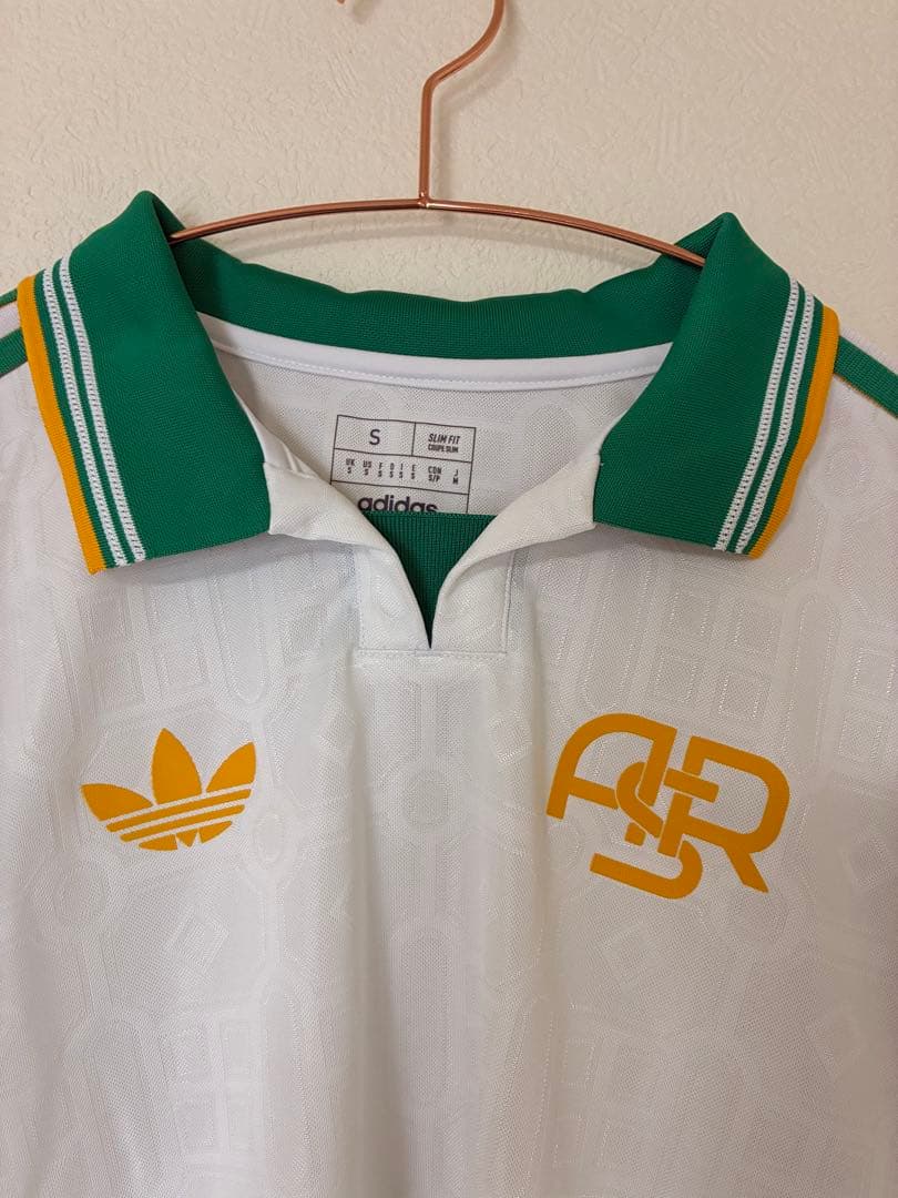 ASローマ　ユニフォーム　adidas ポロシャツ S ホワイト