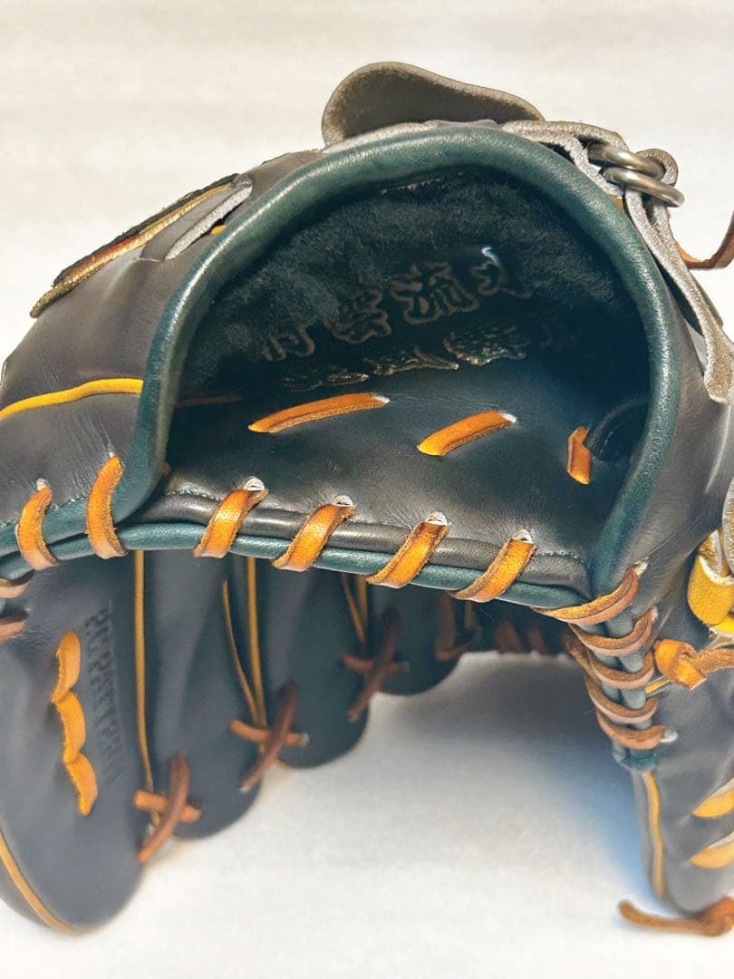 【ほぼ未使用・艶グレー】ZETT プロステイタス 軟式 投手用 バックスタイル◎