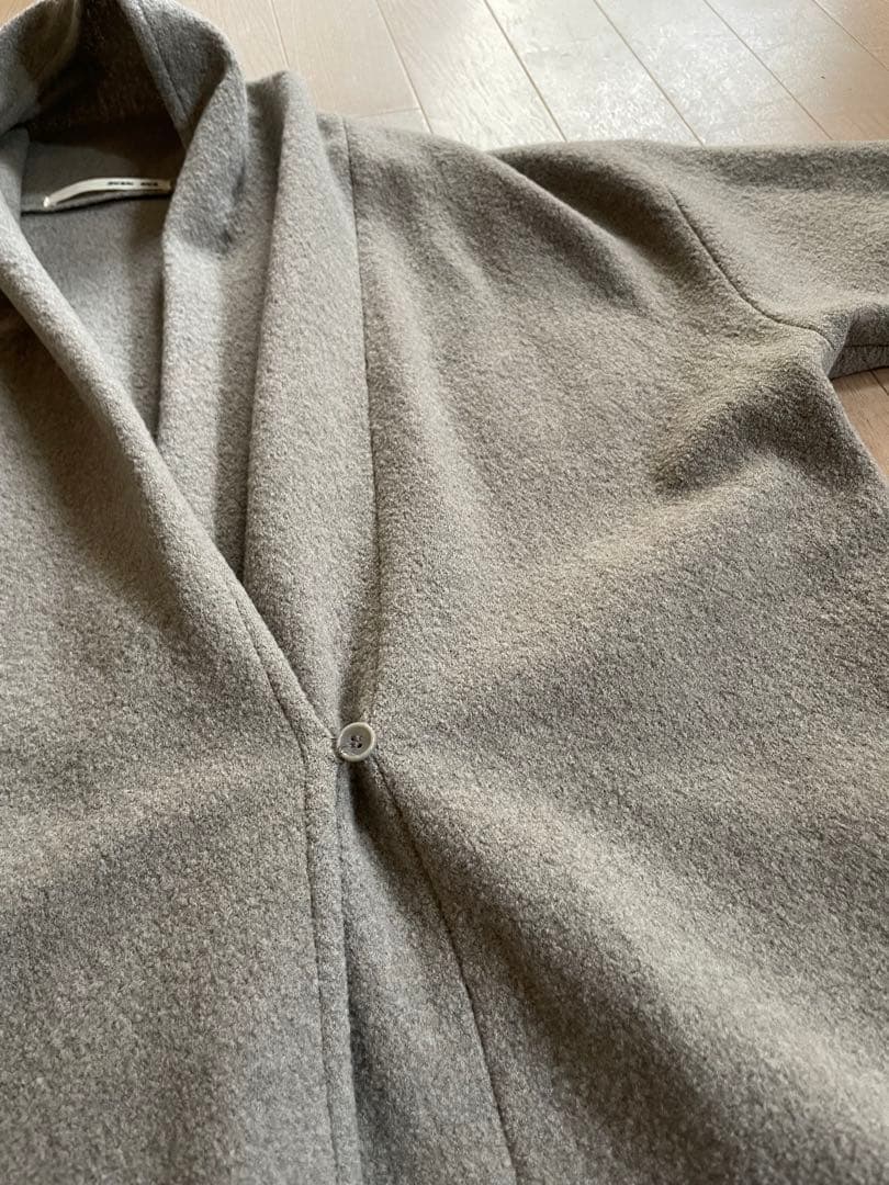 evameva press wool プレスウールローブコート