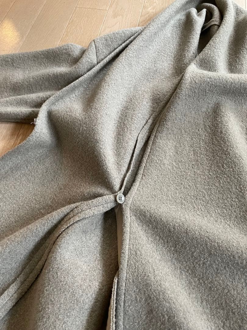 evameva press wool プレスウールローブコート