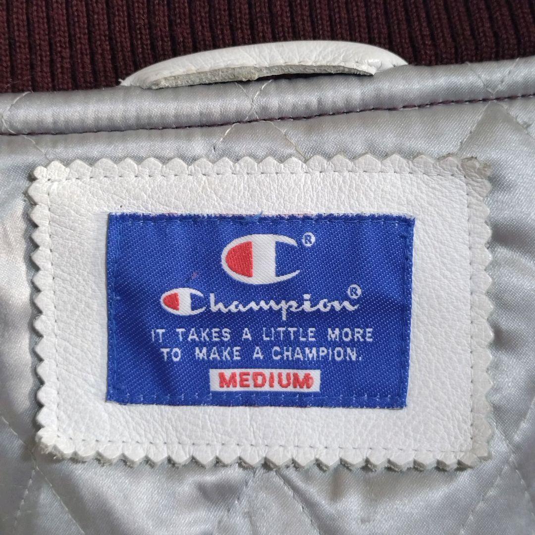 チャンピオン☆80周年記念モデル パイルロゴ 総刺繍 スタジャン