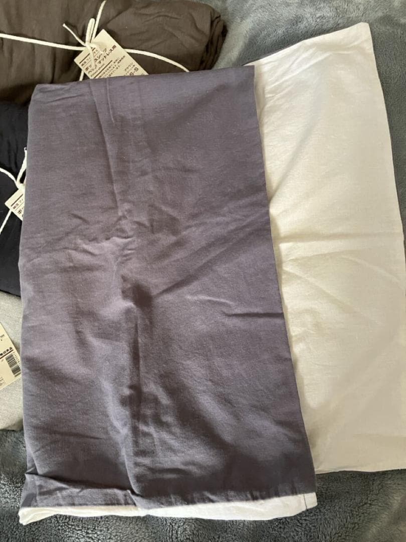 10点セット　★　MUJI　無印良品　シングルボックスシーツ　枕カバー