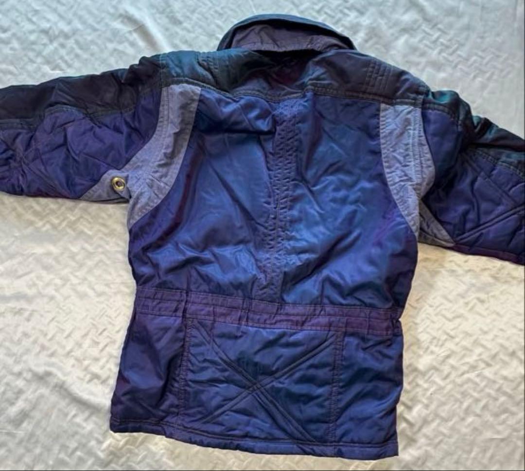 稀少　killy スキーウェア M 上下セット　パープルの玉虫色　昭和レトロ